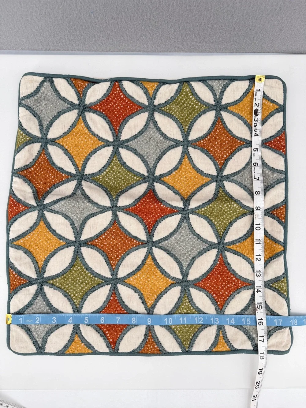 Pier 1 Imports Throw Pillow Covers Set 2 Geometric Earth Tones Cotton Blend 18